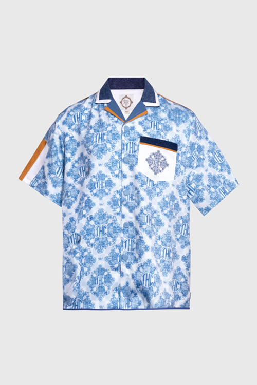 Baroque Pattern Oversized Shirt