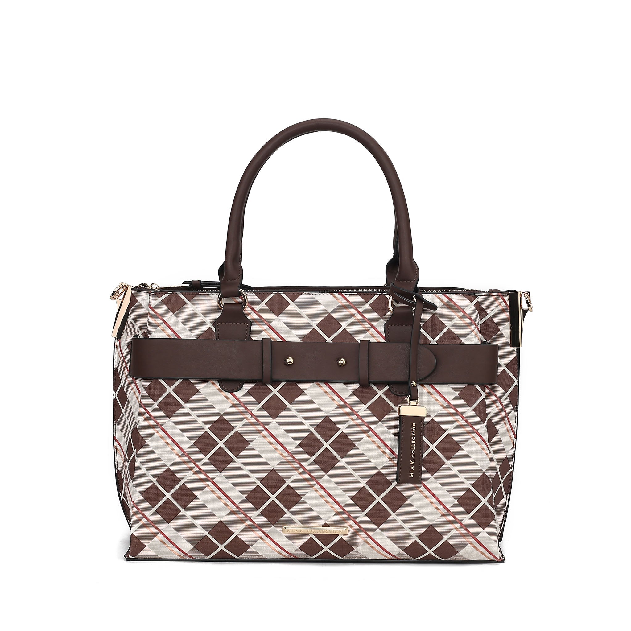 Vivian Plaid Shoulder Bag