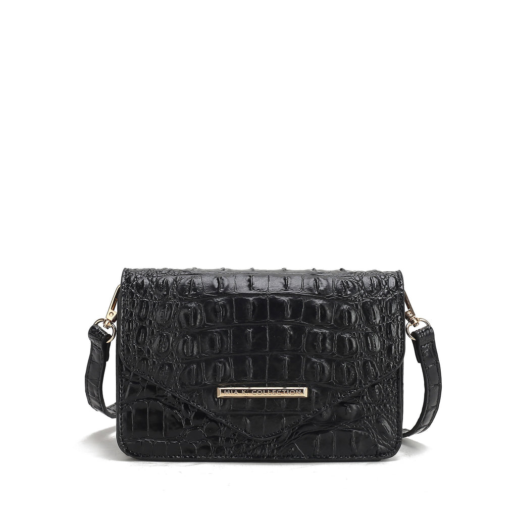 Vanta Solid Croc Saddle Bag