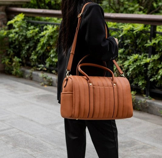 “Luana” Quilted Duffle Bag