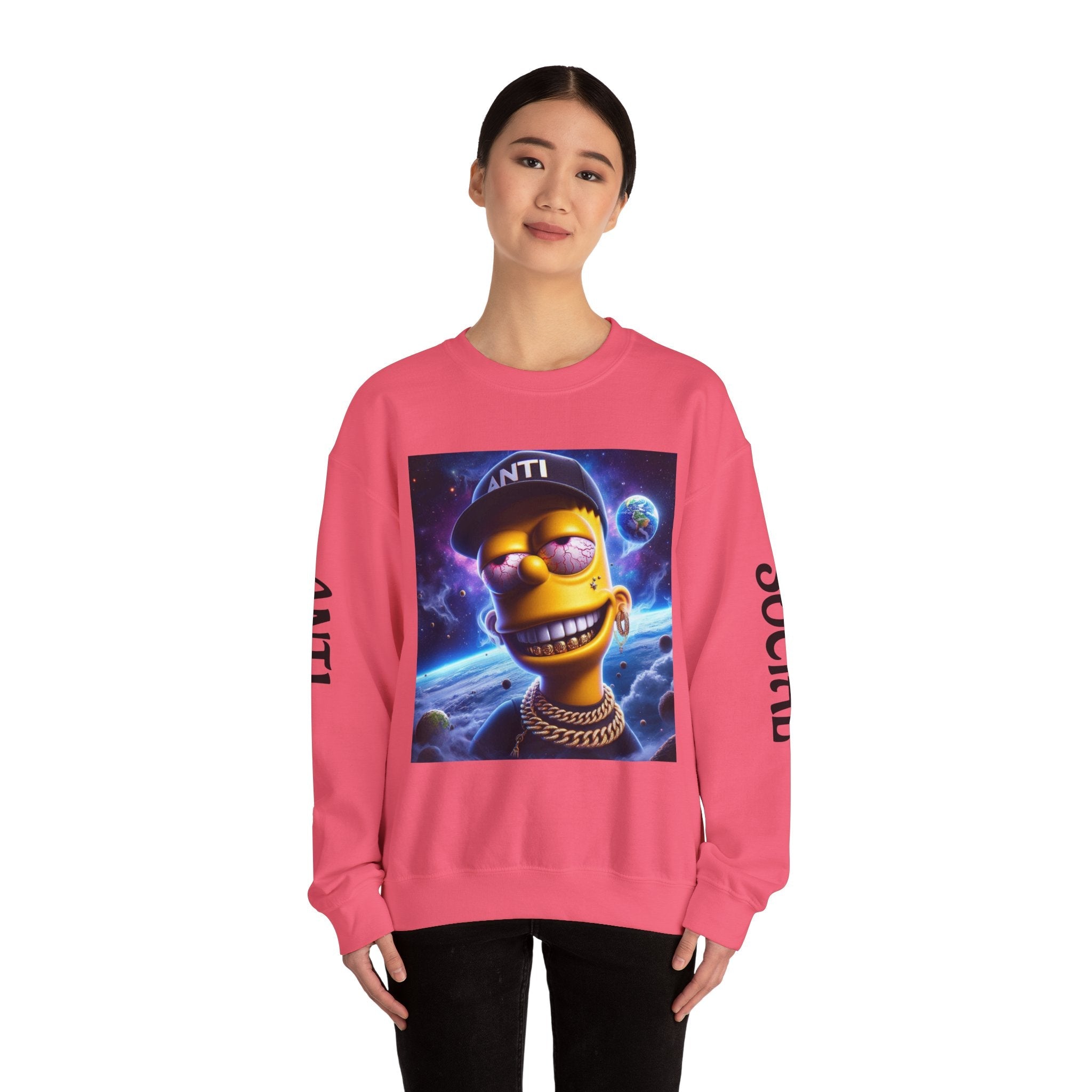 “Anti Social” Heavy Blend™ Crewneck Sweatshirt