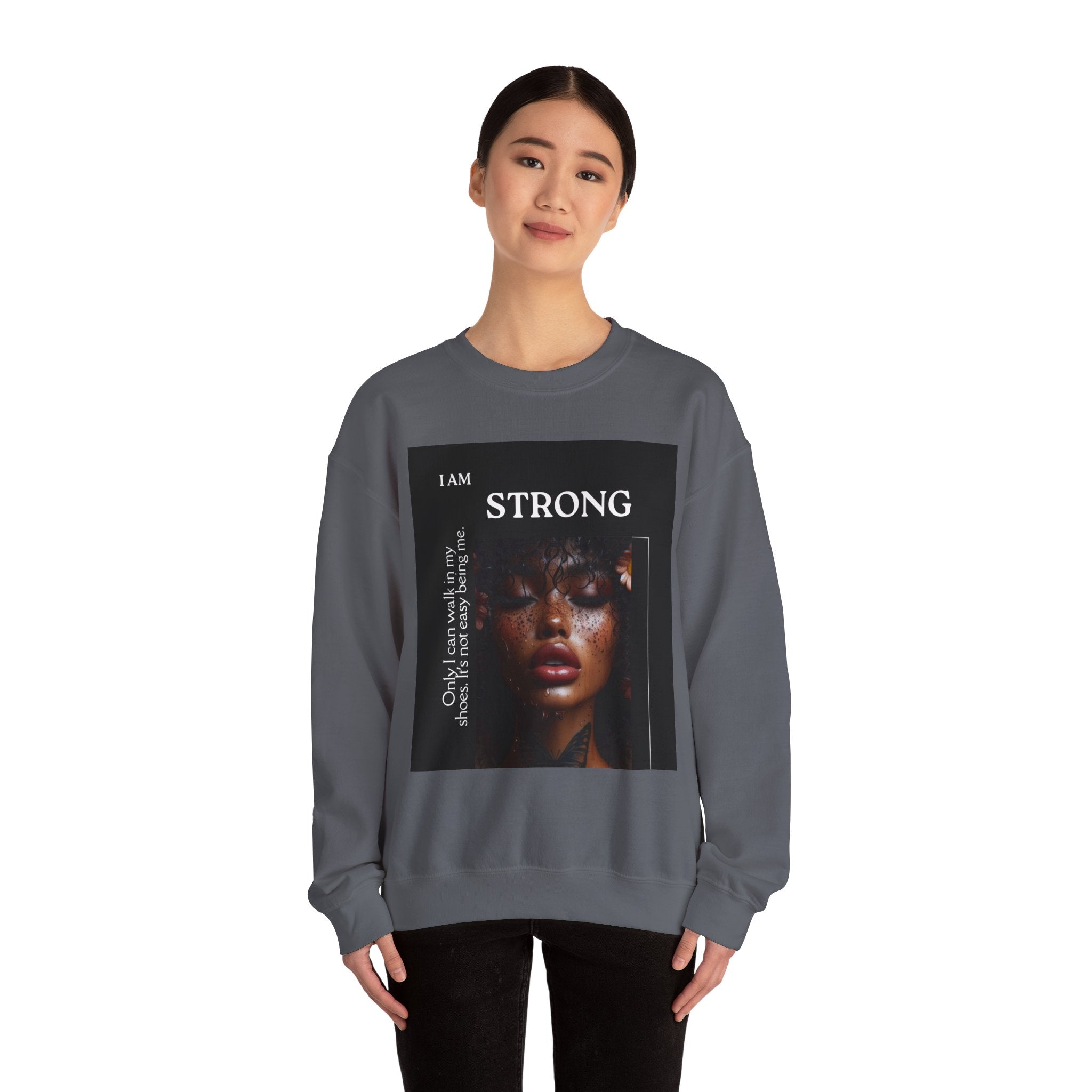 “I Am STRONG” Heavy Blend™ Crewneck