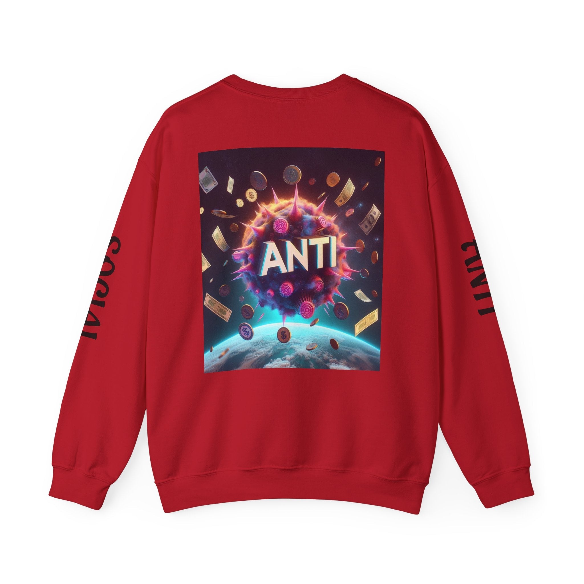 “Anti Social” Heavy Blend™ Crewneck Sweatshirt