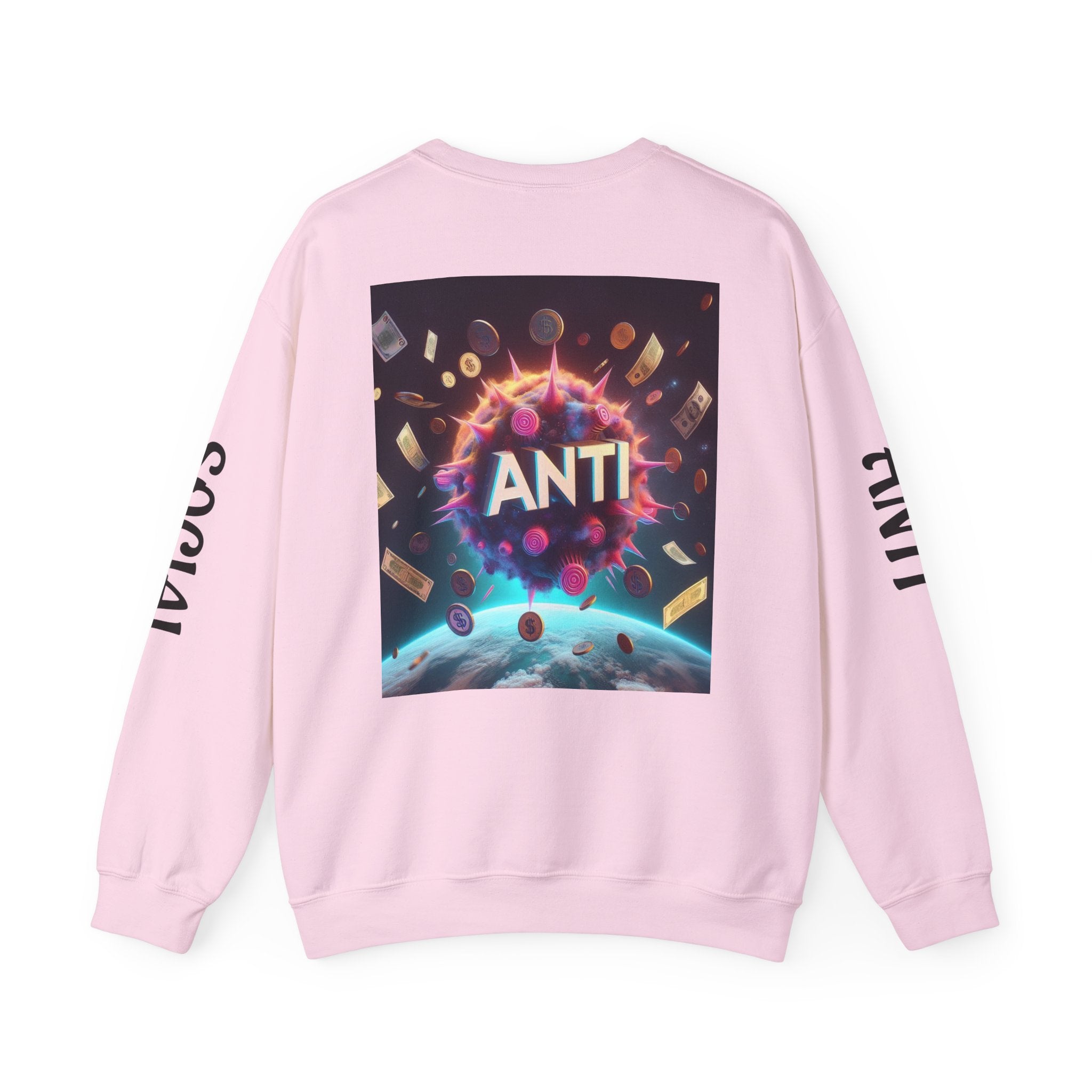 “Anti Social” Heavy Blend™ Crewneck Sweatshirt
