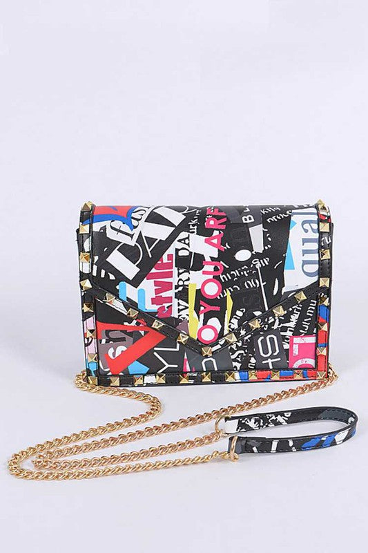 “Fashion Killa” Crossbody Graffiti Bag