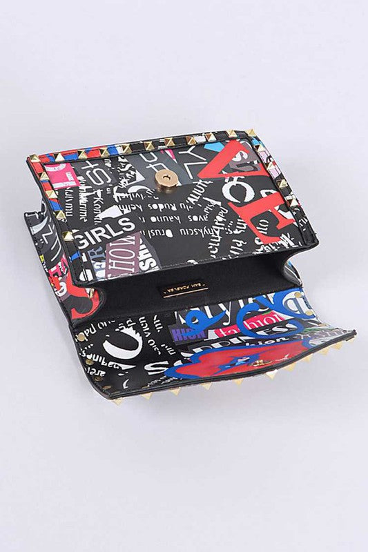 “Fashion Killa” Crossbody Graffiti Bag