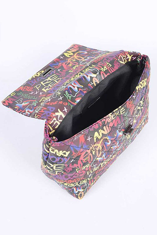 “ Creative Graffiti” Convertible Shoulder Bag