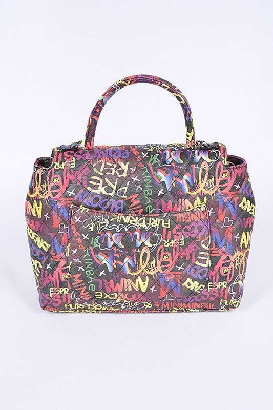 “ Creative Graffiti” Convertible Shoulder Bag