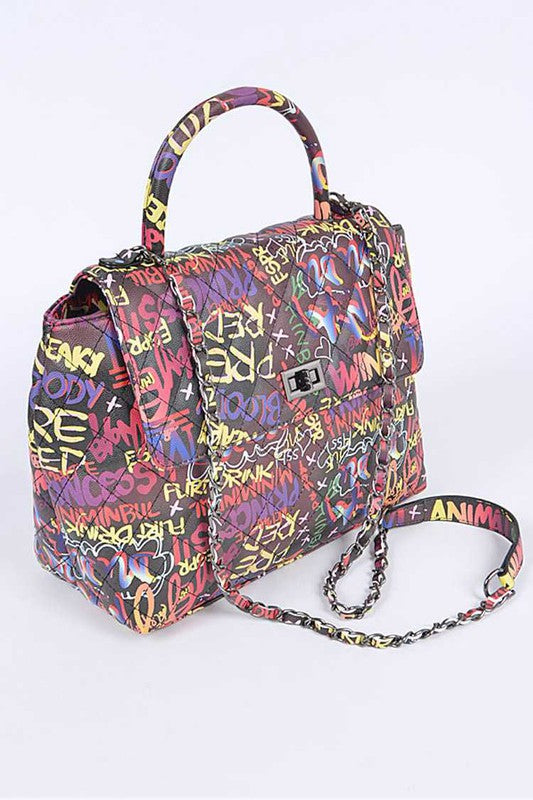 “ Creative Graffiti” Convertible Shoulder Bag