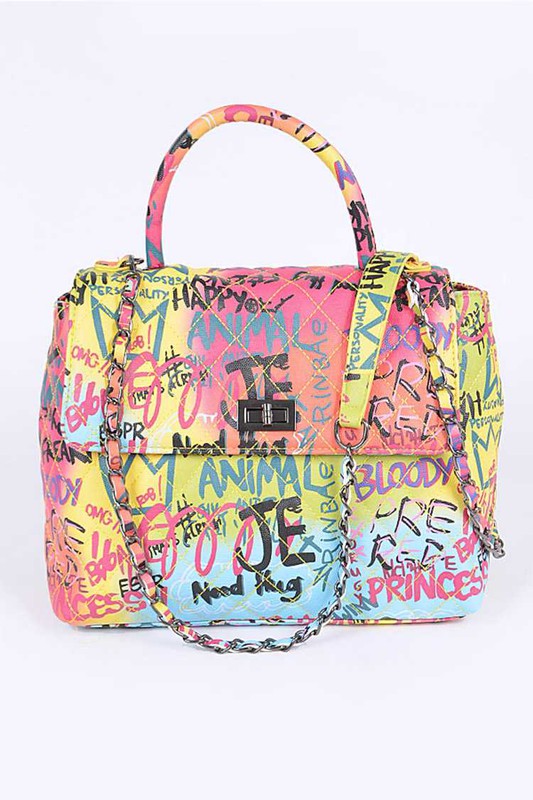 “ Creative Graffiti” Convertible Shoulder Bag