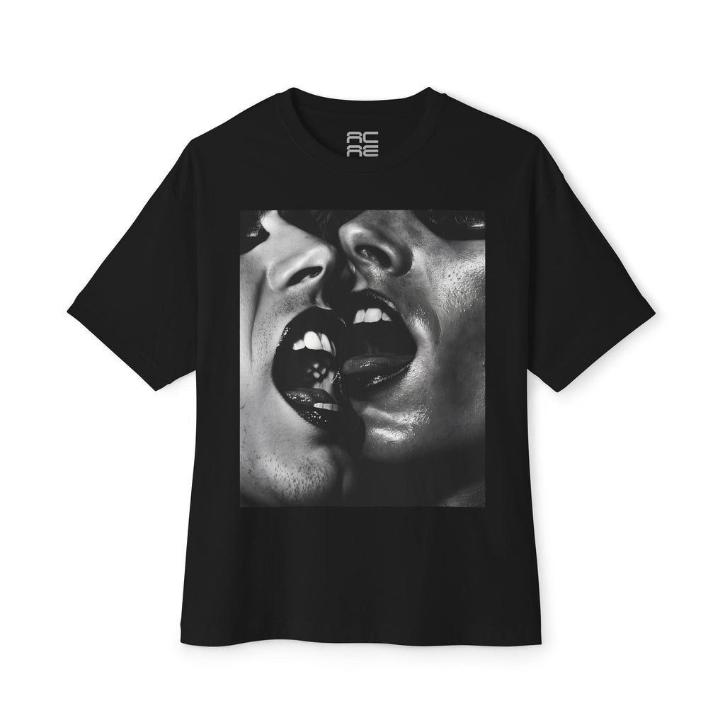 REBEL HOMME BLACK Oversized Boxy Tee