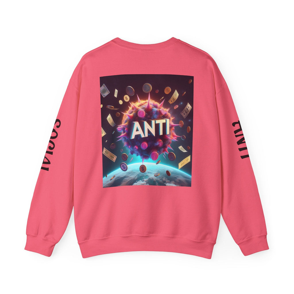 “Anti Social” Heavy Blend™ Crewneck Sweatshirt