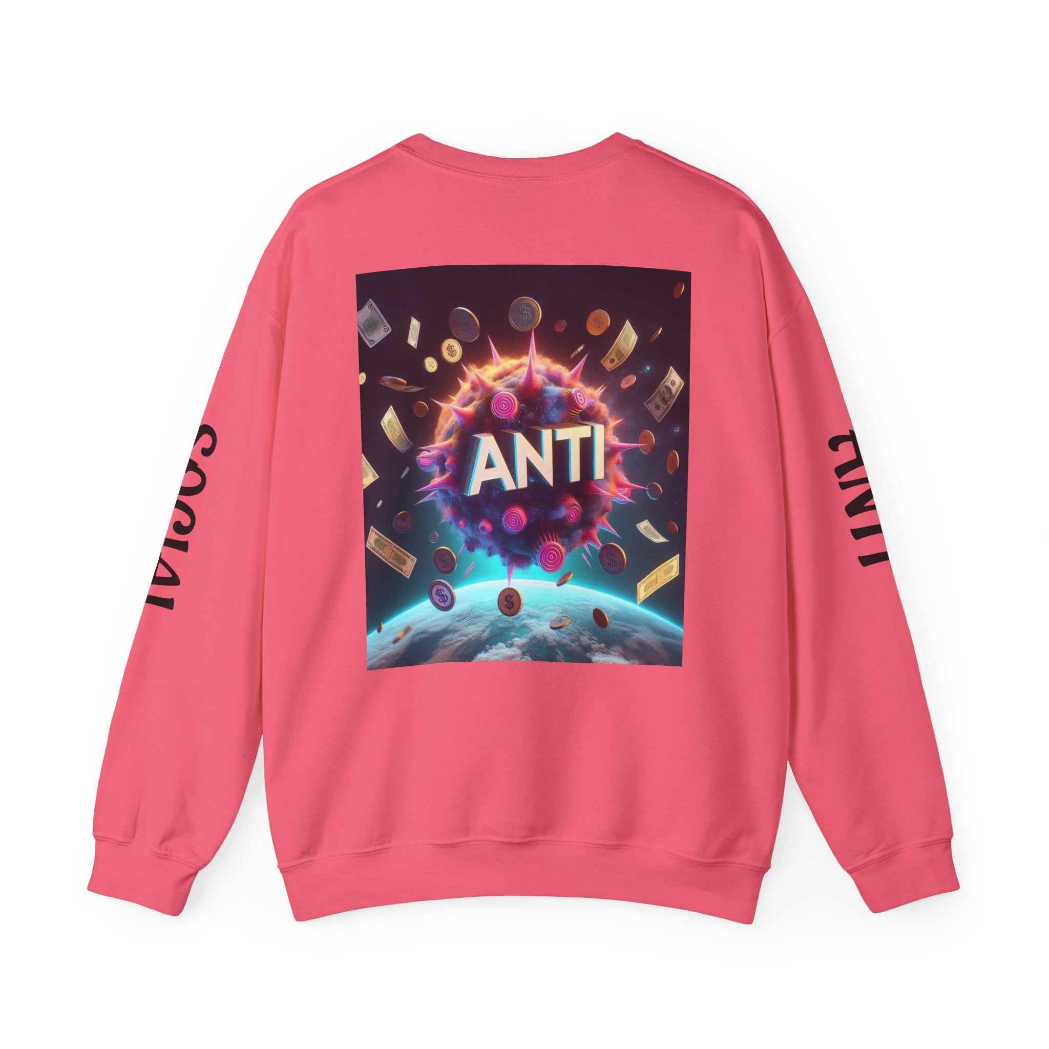 “Anti Social” Heavy Blend™ Crewneck Sweatshirt