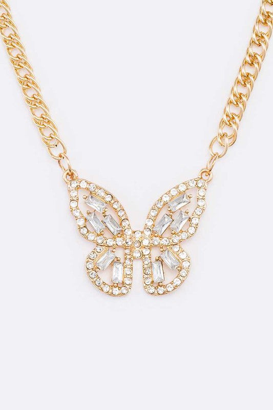 Crystal Butterfly Necklace