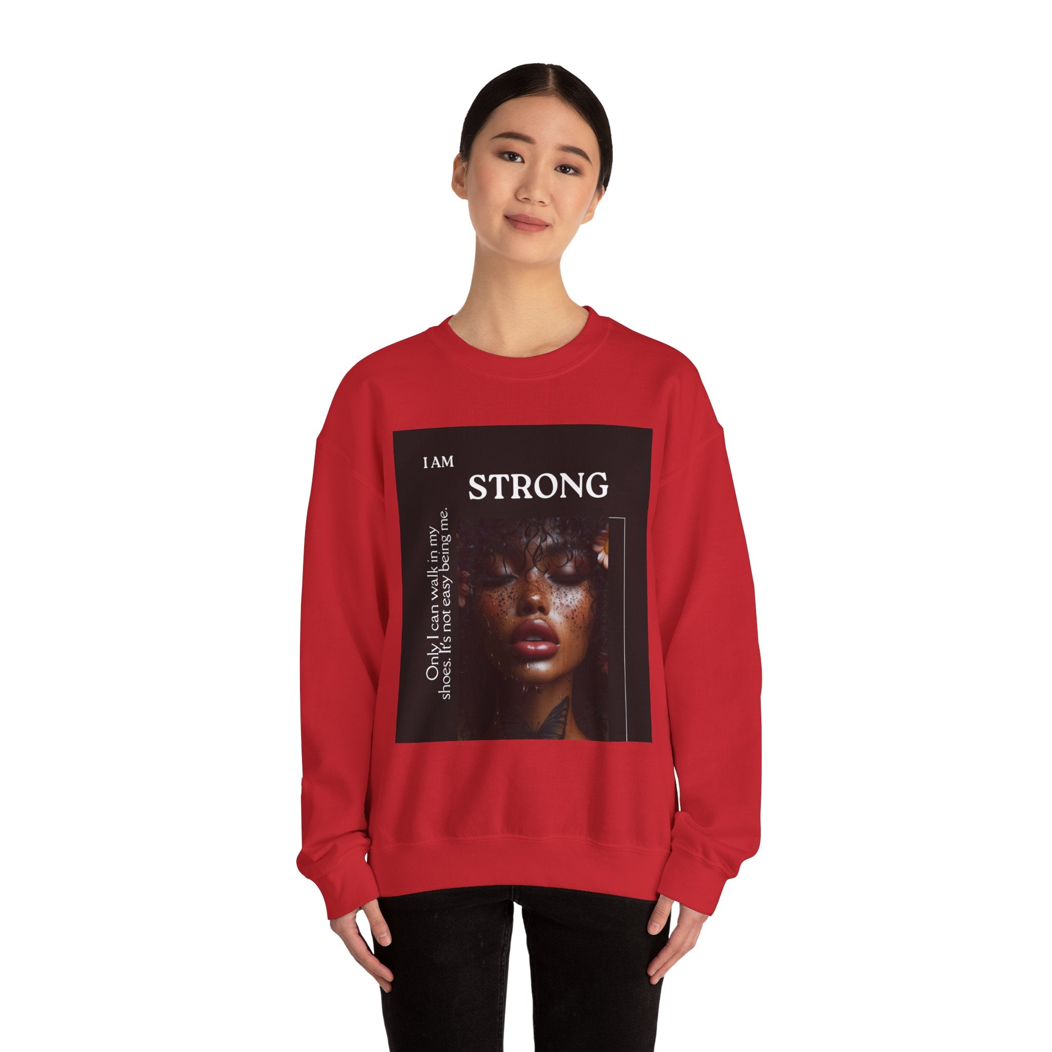 “I Am STRONG” Heavy Blend™ Crewneck