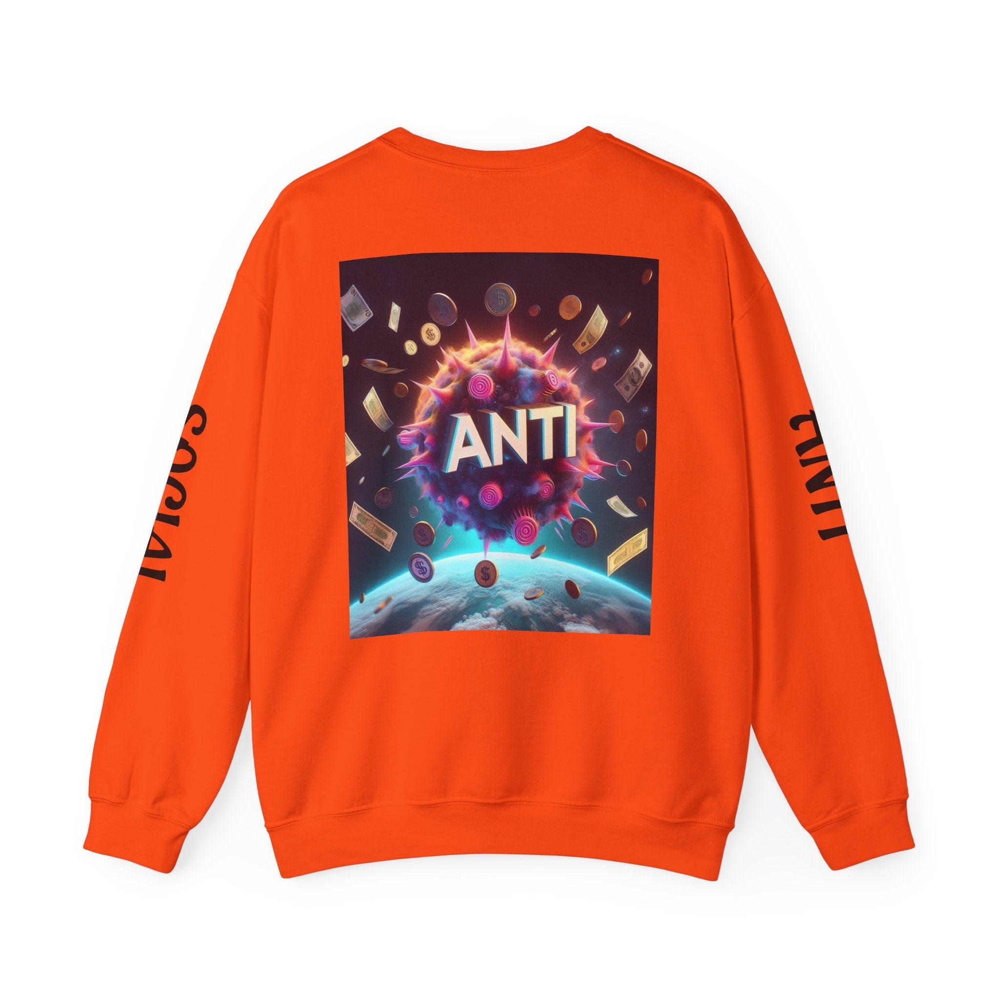 “Anti Social” Heavy Blend™ Crewneck Sweatshirt