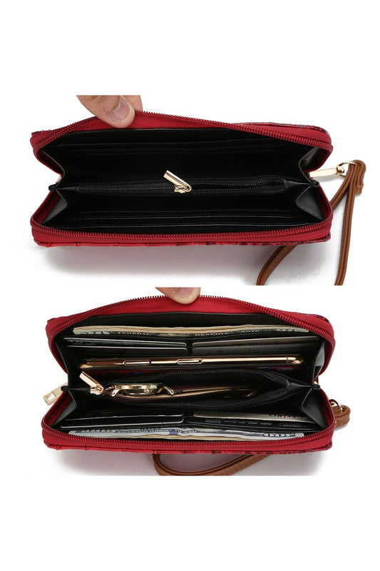 “Lizza” Tote Handbag with Wallet