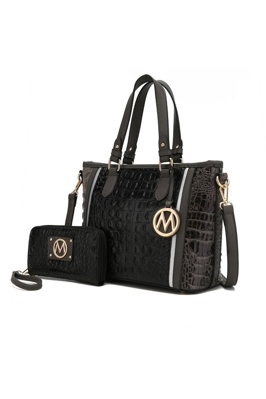 “Lizza” Tote Handbag with Wallet