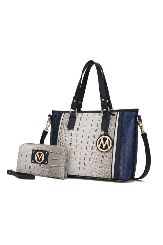 “Lizza” Tote Handbag with Wallet