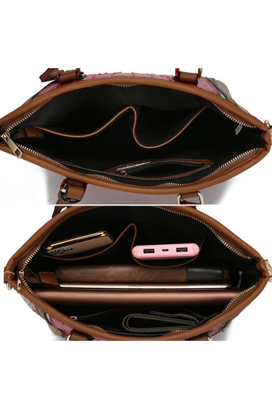 “Lizza” Tote Handbag with Wallet