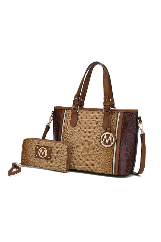 “Lizza” Tote Handbag with Wallet