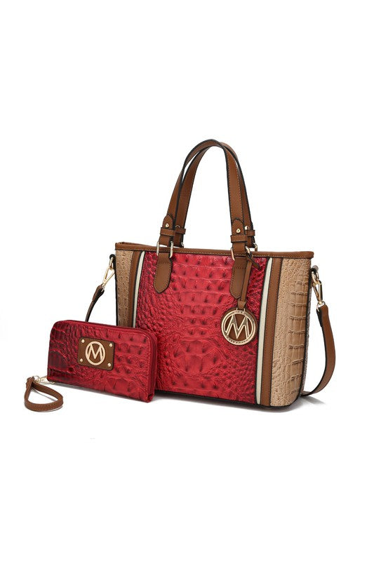 “Lizza” Tote Handbag with Wallet