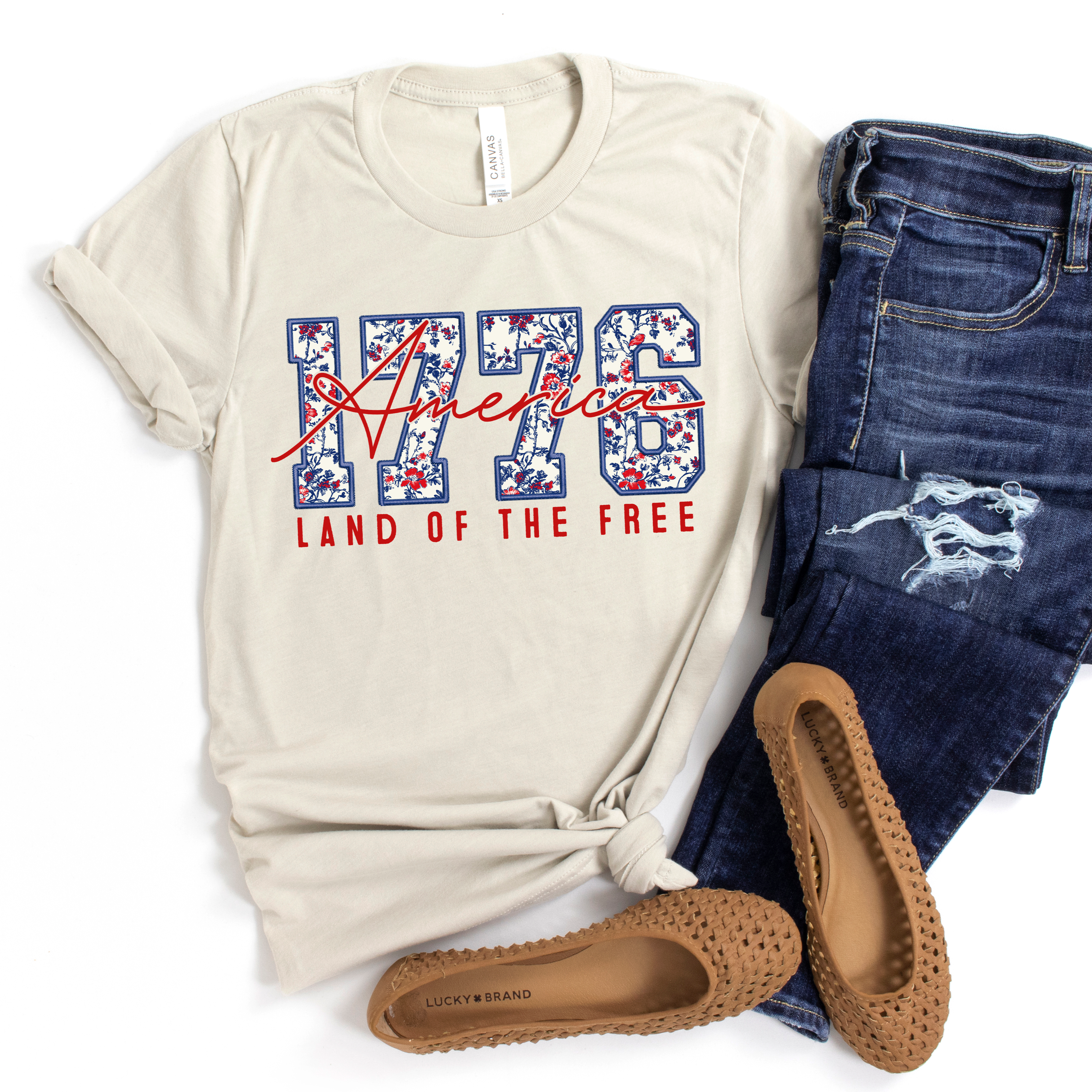 1776 Land of the Free Tee Kansas City Kreations