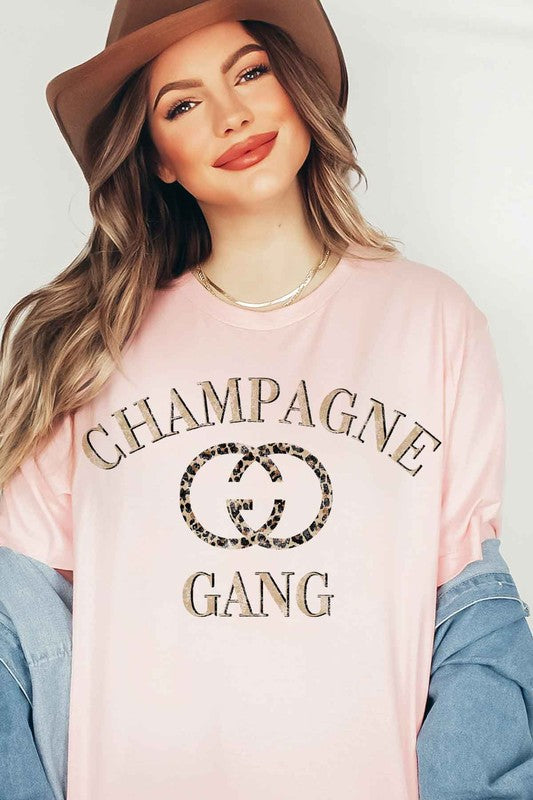 “CHAMPAGNE GANG” GRAPHIC TEE