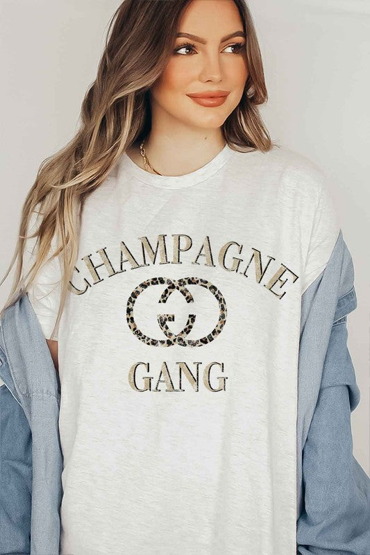 “CHAMPAGNE GANG” GRAPHIC TEE