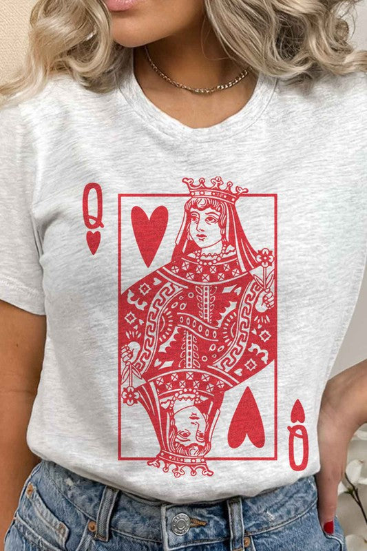 “QUEEN OF HEARTS”GRAPHIC TEE