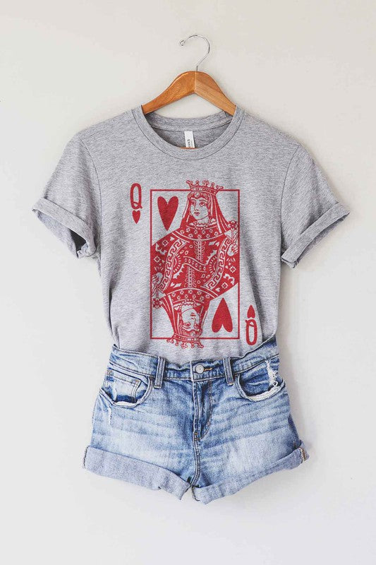 “QUEEN OF HEARTS”GRAPHIC TEE
