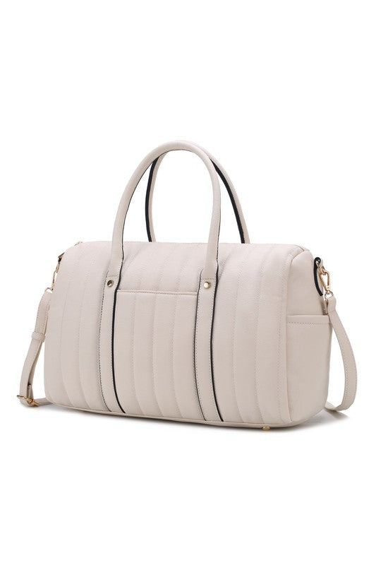 “Luana” Quilted Duffle Bag