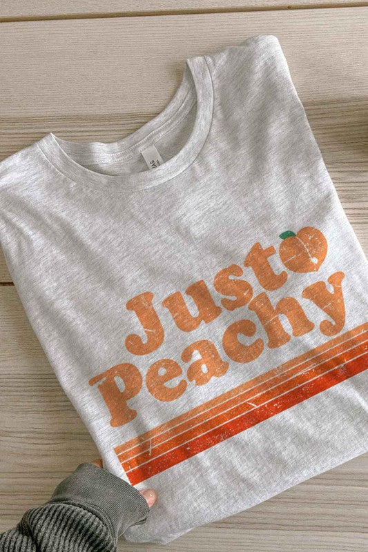 “JUST PEACHY” GRAPHIC TEE