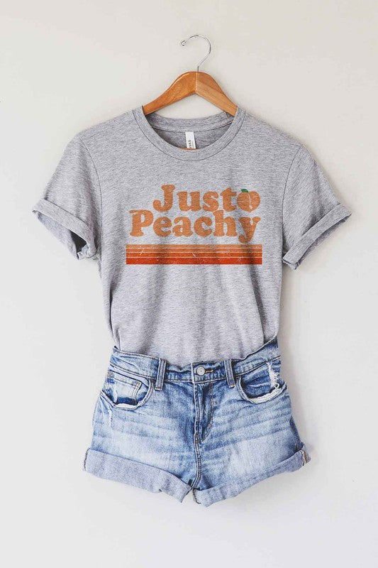 “JUST PEACHY” GRAPHIC TEE