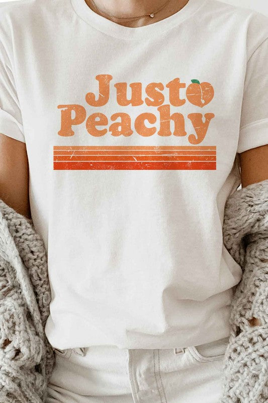 “JUST PEACHY” GRAPHIC TEE