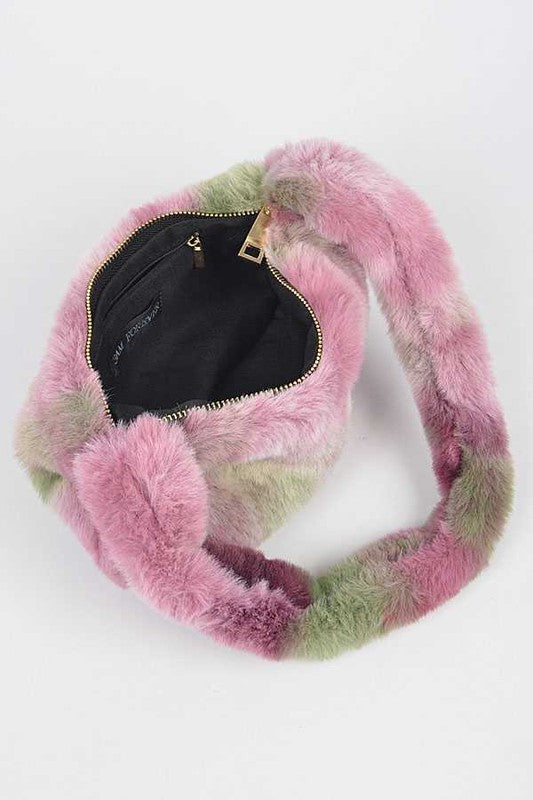 “Fluff & Puffs” Plush Shoudler Bag