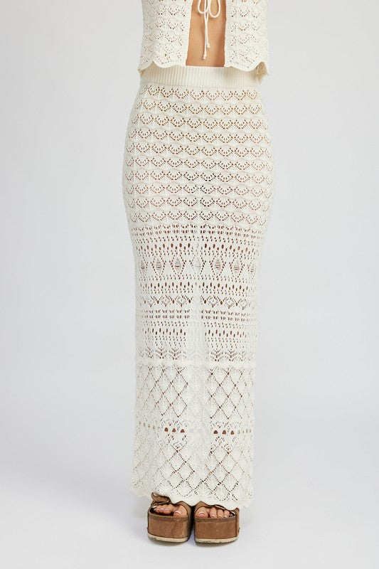 “OMG Charisma” Crochet Maxi Skirt