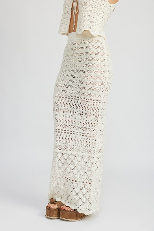 “OMG Charisma” Crochet Maxi Skirt