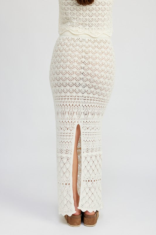 “OMG Charisma” Crochet Maxi Skirt
