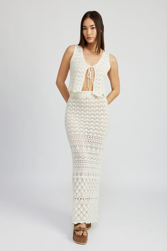 “OMG Charisma” Crochet Maxi Skirt