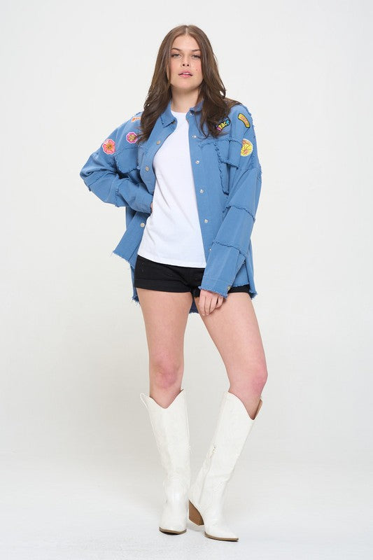 “Girl Scoutz” Button Down Top