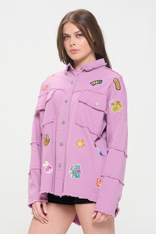 “Girl Scoutz” Button Down Top