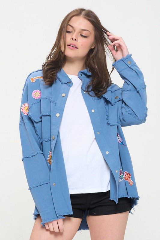 “Girl Scoutz” Button Down Top