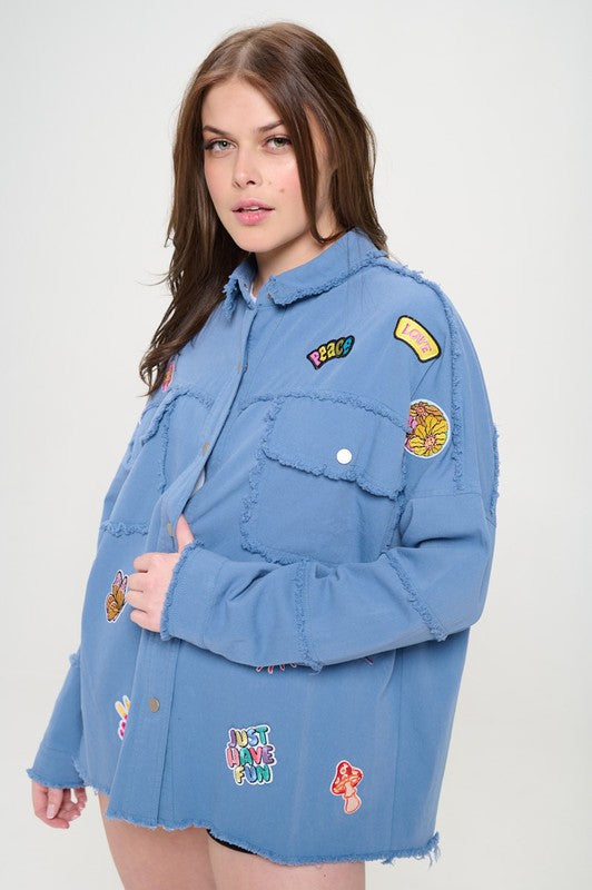 “Girl Scoutz” Button Down Top