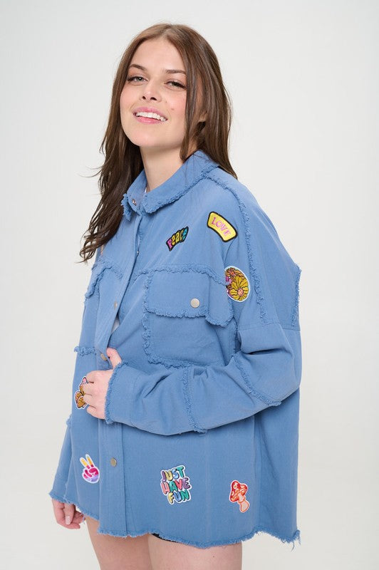 “Girl Scoutz” Button Down Top