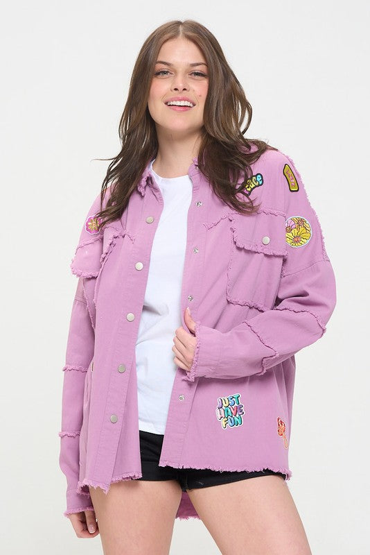 “Girl Scoutz” Button Down Top