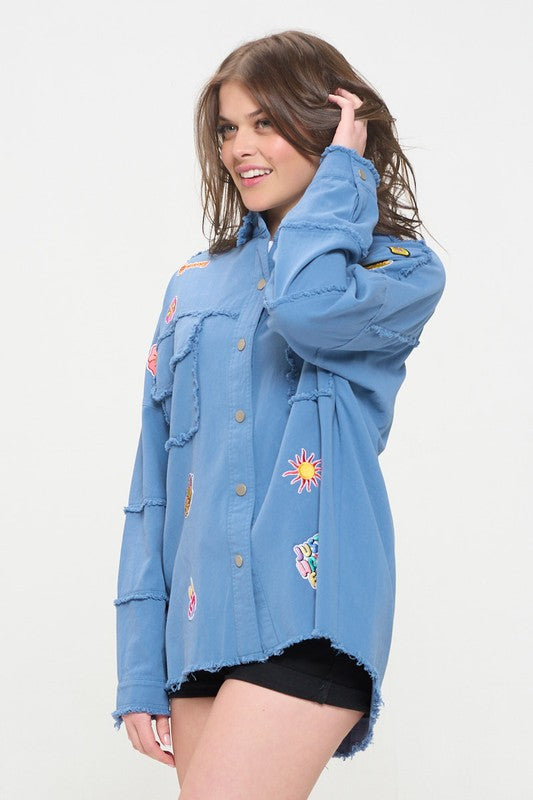 “Girl Scoutz” Button Down Top