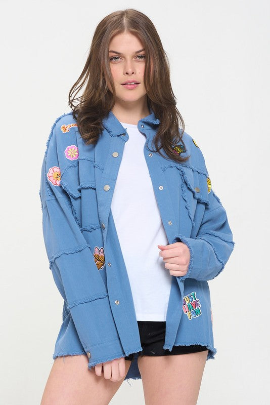 “Girl Scoutz” Button Down Top