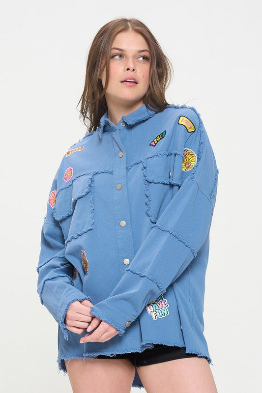 “Girl Scoutz” Button Down Top