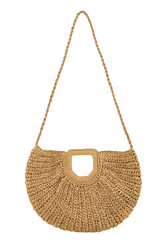 “Hidden Treasure” Straw Tote Bag